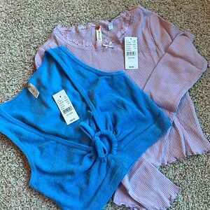 NWT LOT OF 2 LA Hearts Tops